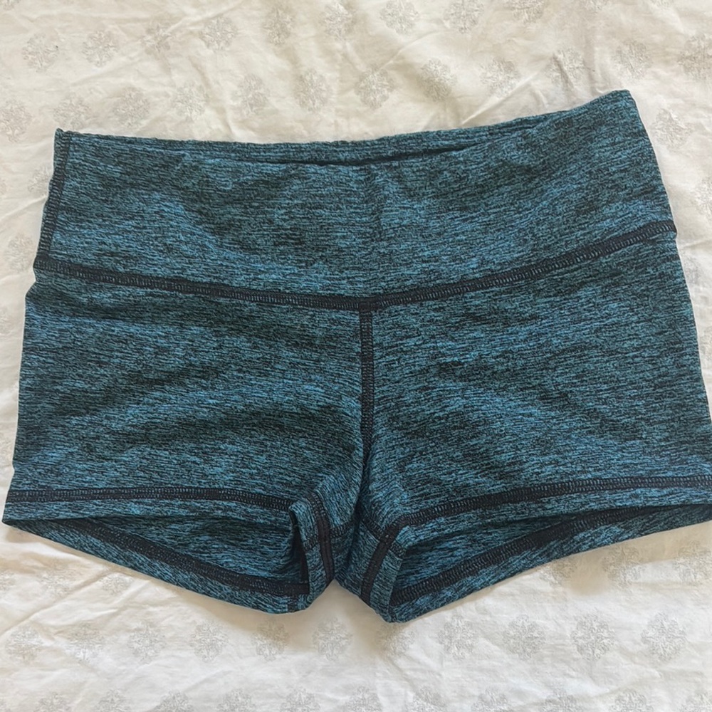 FLEO Blue Heathered Shorts Sz S